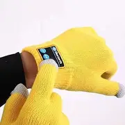 [Generic] -Compatible Gloves with Clear Sound Quali -Compatible Winter Gloves for Music Calls Screen Cycling Work Low