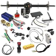 Complete Kit 1020mm Rear Axle 72V 1500W Electric Differential Motor Go kart ATV