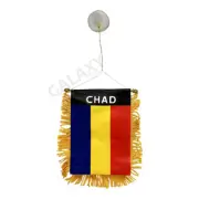 Chad Mini Banner / Chad Flag / Double Sided Mini Chad Car Window Flag