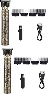 Binxind 2X Haircut for Men Recharge Shaver Adult Electric Vintage Clipper Home USB Charging Barber Shop A