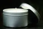 Lg 40hr AUSTRALIAN LEMON TEA TREE SOY TRAVEL CANDLE TIN Mozzie & Insect Repell