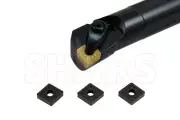 SHARS 1X12" RH S16T-TCLNR-4 INDEXABLE BORING BAR + 3 PCS CNMG 432 INSERT NEW P]