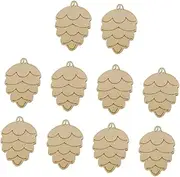 TOKIDNY Christmas Tree Decor 100pcs DIY Wood Pendants Graffiti Art s Hook Unfinished Decor Home Ornament