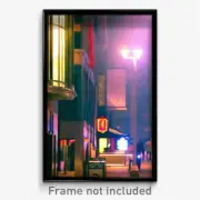 Pixel Art Poster - Candid Canton (8 Bit Psychedelic Trippy Video Game Print)