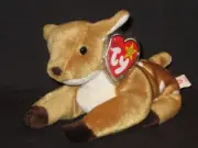 TY WHISPER the DEER BEANIE BABY - MINT with MINT TAGS