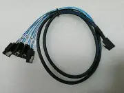 NEW SFF-8643 TO 4SATA to 4 SATA 12 GB/s cable 1M for RAID CARD