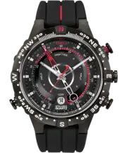Timex Expedition North Tide Temp Compass Black Rubber Band Watch T2N720