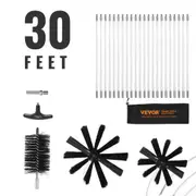 VEVOR 22 Pieces 9.1M Dryer Vent Cleaner Kit, Include 3 Different Sizes Flexible Lint Trap Brush, Reinforced Nylon Duct Cleaning Dryer Vent Brush, Drye