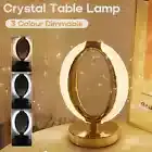 LED Touch Crystal Table Lamp Dimmable Bedside Night Light Bedroom Home Decor AU