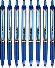 Pilot Precise V7 RT Refillable & Retractable Liquid Ink Rolling Ball Pens, Fine Point (0.7 mm) Blue, 8-Pack