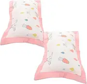 QUMIIRITY Boys Girls Toddler Pillowcases Soft Muslin Travel Pillow Case Cover Machine Washable Envelope Closure Compact for Boys and Girls Bedding