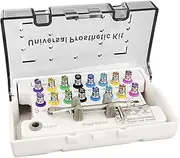 OIHYA Dental Implant Torque Wrench Set, Fully Autoclavable Universal Prosthetic Kit: 10-70Ncm Adjustable Ratchet, 16pcs Screwdrivers and Case for Disassemble/Secure Implant Restorations