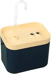 WUISOLQP Durable and Long-Lasting Wireless Cat Water Fountain Ensuring Cat Stays Hydrated Easy to Clean ABS Large Water Capacity, Blue Yellow 1