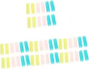 Healeved 4sets Protective Covers for Manicure Scissors Cuticle Nipper Handle Sleeve Non-slip Silicone 12pcs*4