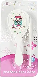 Baby Brush and Comb Set | Soft Bristle Hair Brush for Cradle Cap Care - Safe Grooming and Scalp Massage Tools for Boys and Girls
