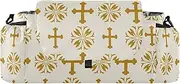 miaozhen Vintage Cross Floral Gold stroller organizer and cup holder diaper caddy organizer zippered pocket carrito para accesorios para bebes