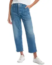 MOTHER The Patch Pocket Private Flood Flag Me Down Wide Straight Leg Jean