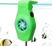 Fish Tank Fan - USB Fish Tank Cooler Anti Rust Quiet Chiller Aquarium Fan - Aquarium Accessories Cooling Fan Anti Fade for Reptiles Freshwater Aquariums Homes