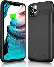 SlaBao Battery Case for iPhone 11 Pro, 6000mAh Portable Charging Case, Carplay Supported Rechargeable Battery Pack for Apple 11 Pro,5.8 inch Black