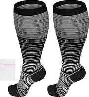 [AOOWU] Compression Stockings, Support Stockings, Compression Socks for Sports, Running Stockings, Compression, Compression Socks for Running, Cycling, Flight, Travel