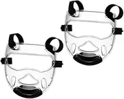 TOGEVAL Boys and Girls Taekwondo Sparring Gear 2pcs Face Guard Nose Guards Portable Sports for Martial Arts Training
