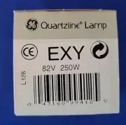 General Electric Quartzline Projection Lamp EXR 300W 82V *