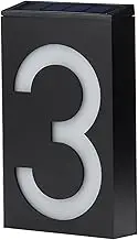 Solar House Number Light Illuminated Addr Plaque for Houses Addr Numbers Solar Powered Addr Sign for Home Villa Yard Street 3