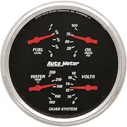 AUTO METER 1419 Designer Black Quad Gauge