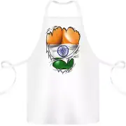 Gym The Indien Flag Ripped Muscles India Cotton Apron 100% Organic