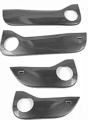 Pizgear, for Changan, Deepal S07 Car Door Anti Kick Pad ABS Carbon Fiber Dustproof Mats Door Side Edge Protective Sticker Accessories Car Door Kick Mat