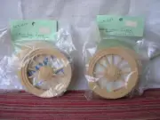 HOUSEWORKS #5053 WAGON WHEEL WINDOWS Dollhouse Miniature 1/12 Scale LOT - 2 PCS