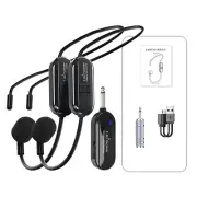 2.4G Wireless Microphone Headset Mic Voice Amplifier Speaker Karaoke Teaching