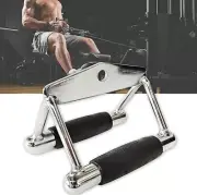 Triangle Close Grip Bar Gym Cable Attachment Back Workout Seated V Row Handle AU