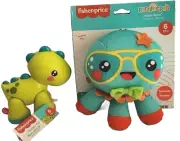Dinosaur Clicker Pal+ Paradise Pal Octopus Giggle Squad Plush Fisher Price Set 2