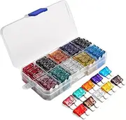 Automotive Fuse Assortment - Standard Blade Fuse Replacement Kit, 12V 24V Car Fuses with Puller | Compact Mnini Fuse Set For Maintenance Replacement Truck Vehicles Repair Motorcycle Electrical Systems