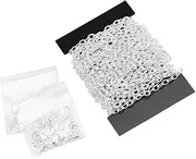 SEWOART 121pcs Jump Rings Clasps Gold Chain Belt Cable Wire Gold Chain for Women Bead Chain Charm Chains for Jewelry Making Ball Chain Cords Chain Link Necklace Extension Chain Silver