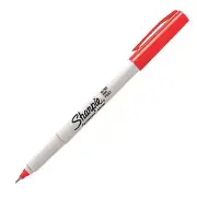 37122 Sharpie Permanent Marker, Ultra Fine Point, Red Ink, Pack of 1
