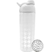 Blender Bottle Sleek 28 oz. Twist-On Cap Shaker Bottle with Loop Top-Houndstooth