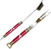 NCAA Alabama Crimson Tide Barbeque Fork and Grill Cleaner Set