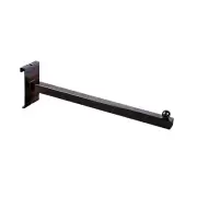 3/4" Black Straight Square Tube for Grid Panels Wall Wire Display 12" Long