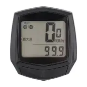 Portable Bicycle Speedometer with Backlit Display Waterproof and Wired