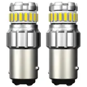 2pcs 1157 Bay15d 23-SMD LED Car Truck Tail Brake Stop Light Bulb 12V 6500K White (for: Honda Civic)