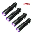 4 Packs UV Torch Ultra Violet LED Flashlight Blacklight Light Inspection Lamp