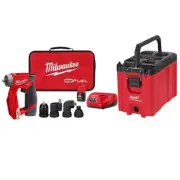 Milwaukee 4-in-1 Installation Drill Driver Kit 12V Cordless w/ PACKOUT Tool Box