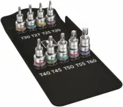 Wera 8767 Torx® Bit Socket Set With 1/2" Drive HF 9 Pce 004202