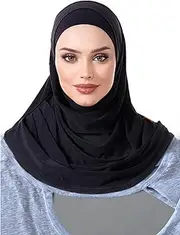 [ZOKAK] Two pieces hijab, Amira hijab, Instant Hijab Scarf For Women, Practical Amira Jersey Hijab, Women Muslim Instant Hijab