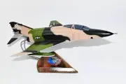 16th TRS 480th TRW 1971 64-056 RF-4C Model, 1/42 (18") Scale, Mahogany, Marines