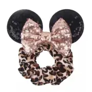 WILD LUXE MICKEY MOUSE: LEOPARD EDITION SCRUNCHIE