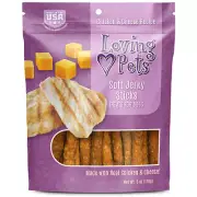 [LP08304] LOVING PETS Soft Jerky Sticks Chicken & Cheese 6oz,1 Pack of 1 Piece
