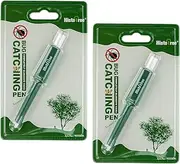 Aomhrek Tick Remover Tools For Dogs 2 Sticks Olive Green Tick Remover Highly Effective in Removing Pet Parasites Tick Remover for Cats Safe Painless Tick Removal Tool for Dogs and Cats